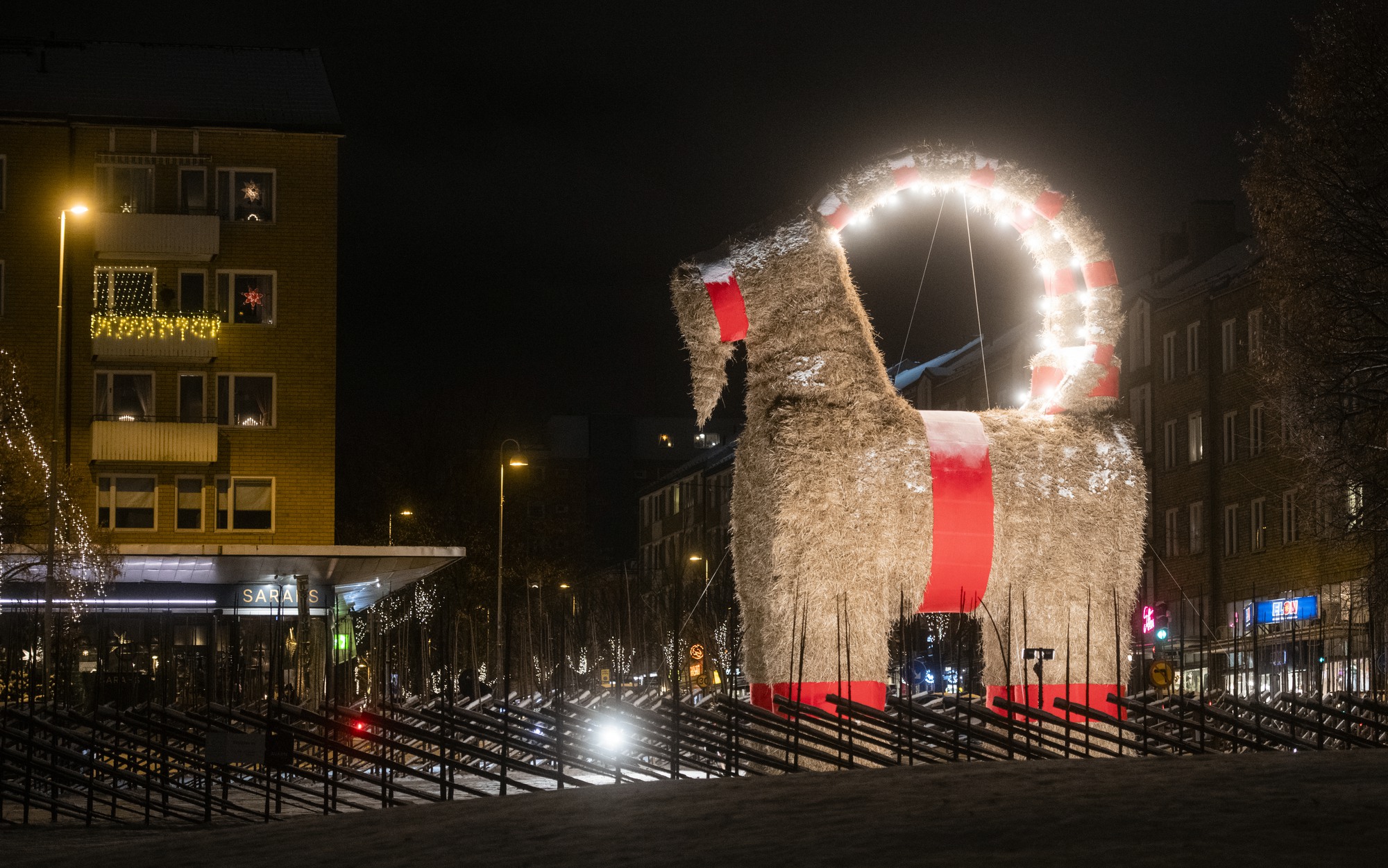 The Gävle Goat 2019 (1). Photo: Daniel Bernstål