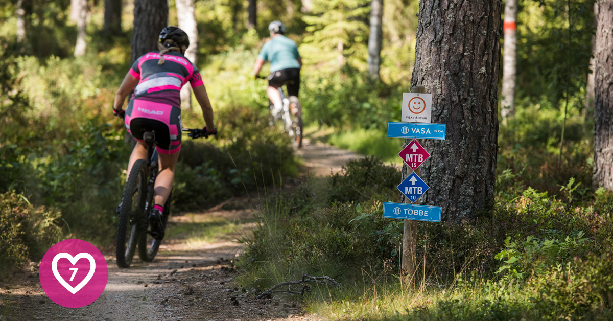 Mountainbike Högbo bruk. Foto Daniel Bernstål