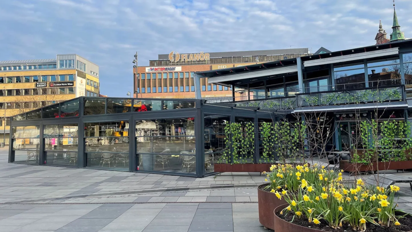 Uteservering på torget