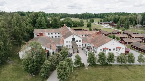 Vy över Högbo Brukshotell